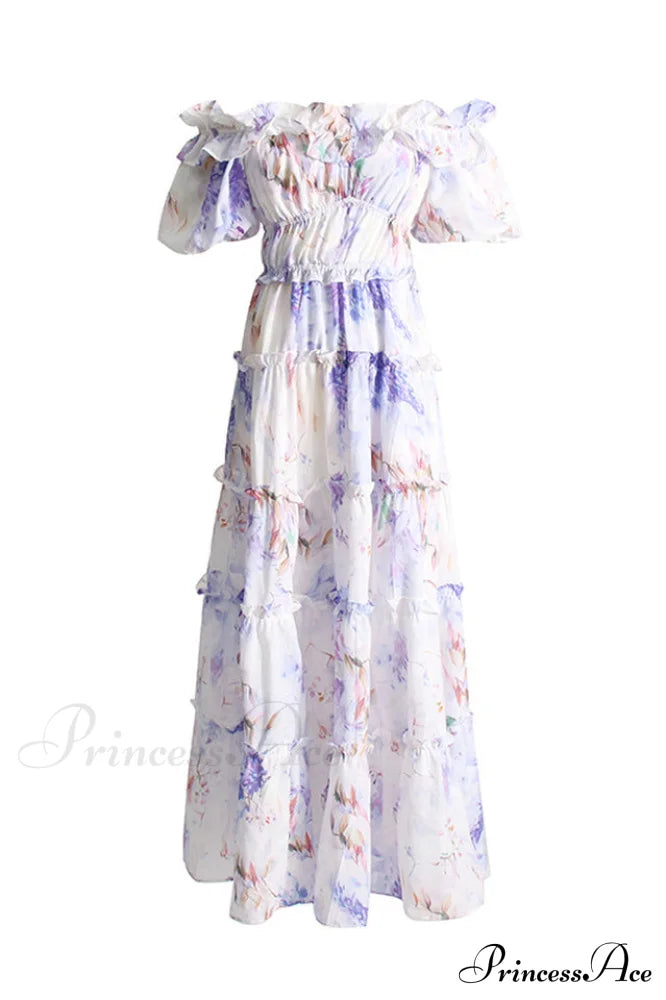 Lavander Maxi Stylish Boho Dress image 9