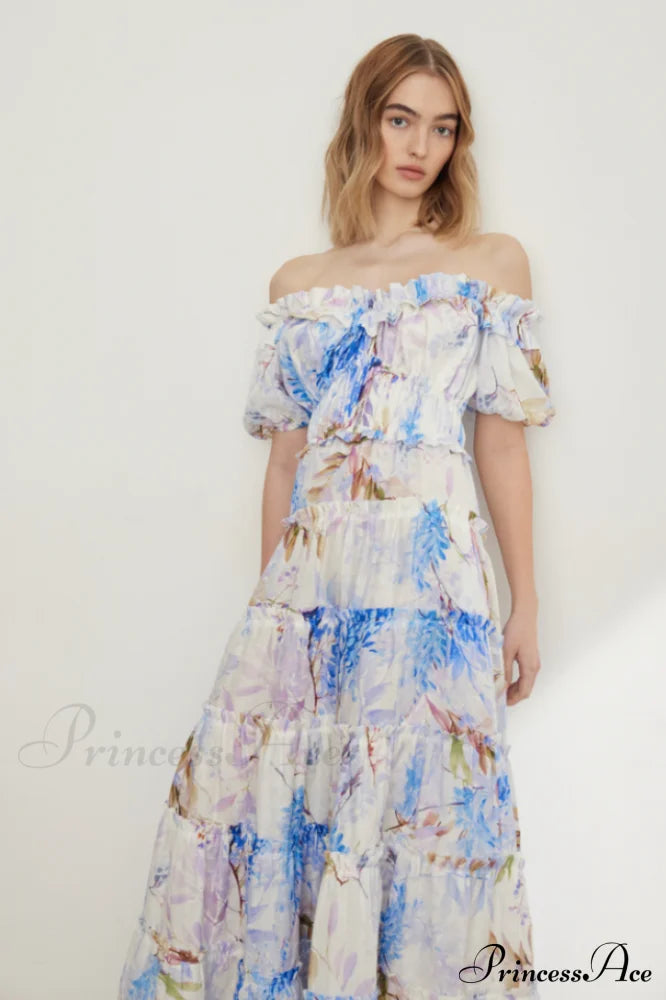 Lavander Maxi Stylish Boho Dress image 2