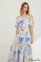 Lavander Maxi Stylish Boho Dress image 2