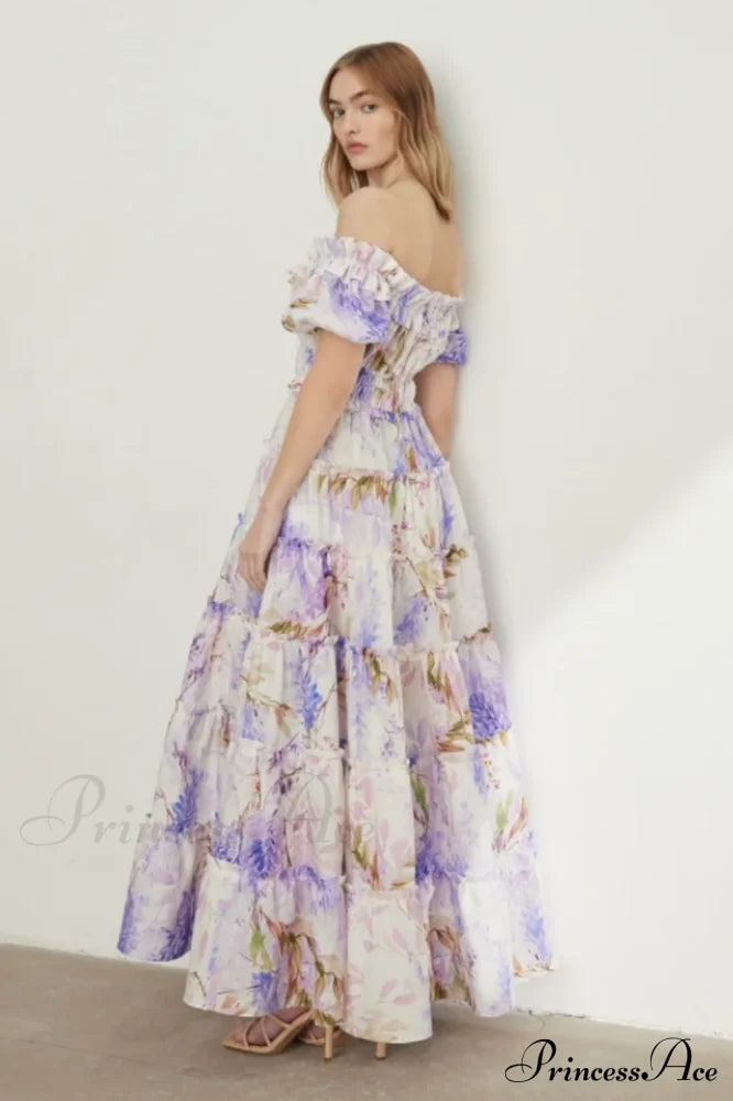 Lavander Maxi Stylish Boho Dress image 6