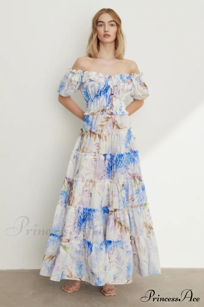 Lavander Maxi Stylish Boho Dress image 1