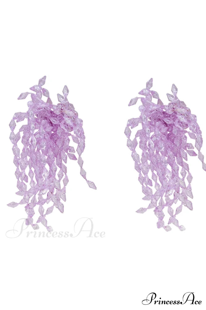 Lavender Elegant Diamond Earrings image 11
