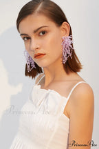 Lavender Elegant Diamond Earrings image 6