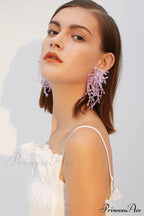 Lavender Elegant Diamond Earrings image 7