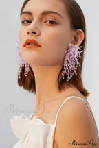 Lavender Elegant Diamond Earrings image 4