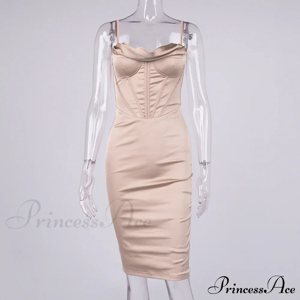 Layer of Gown Satin Evening Club Women Celebrity Double House for - Bodycon Cb Dress image 9