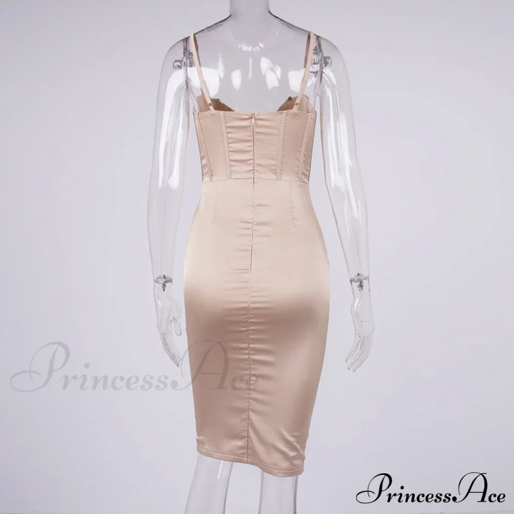 Layer of Gown Satin Evening Club Women Celebrity Double House for - Bodycon Cb Dress image 11