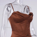 Layer of Gown Satin Evening Club Women Celebrity Double House for - Bodycon Cb Dress image 15