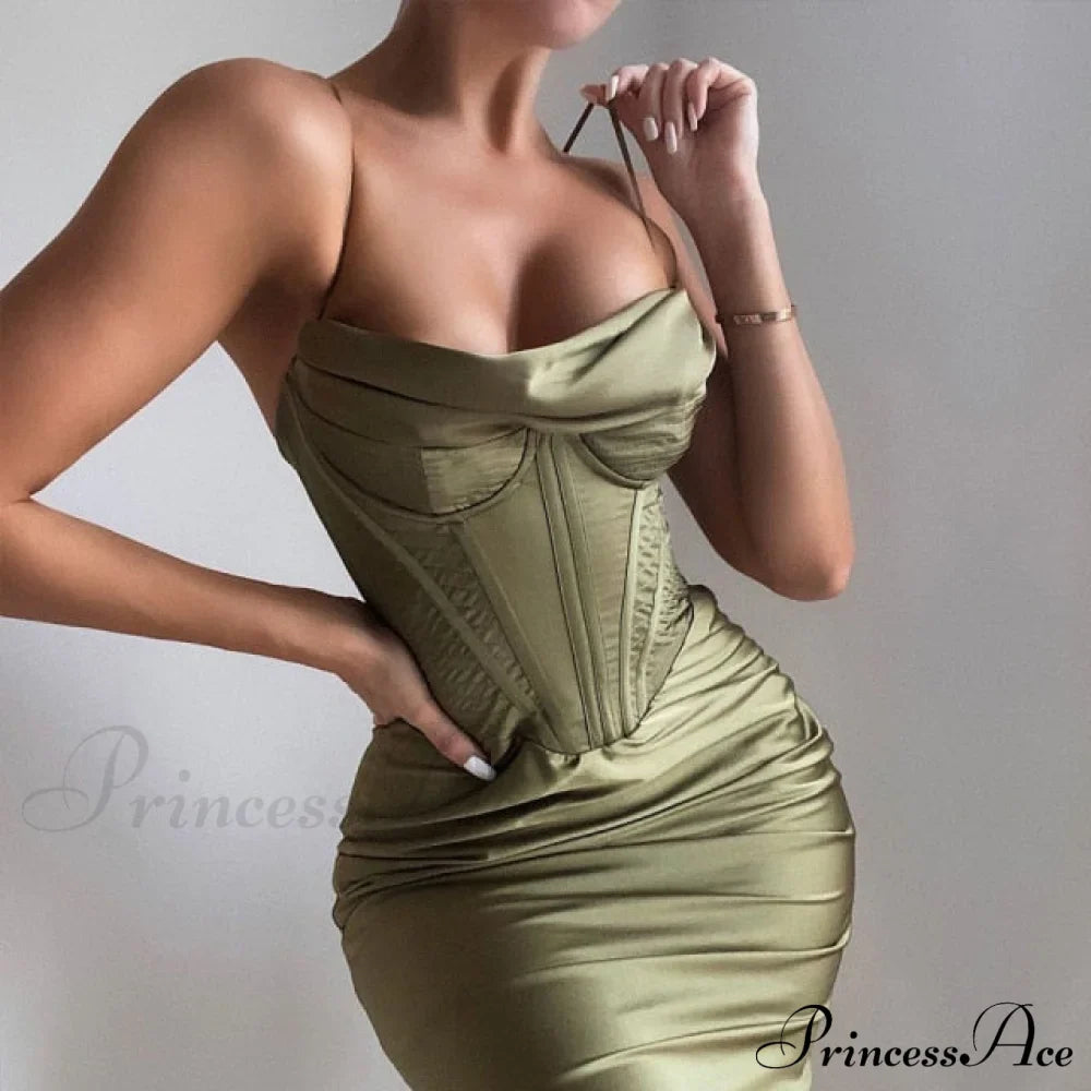 Layer of Gown Satin Evening Club Women Celebrity Double House for - Bodycon Cb Dress image 5