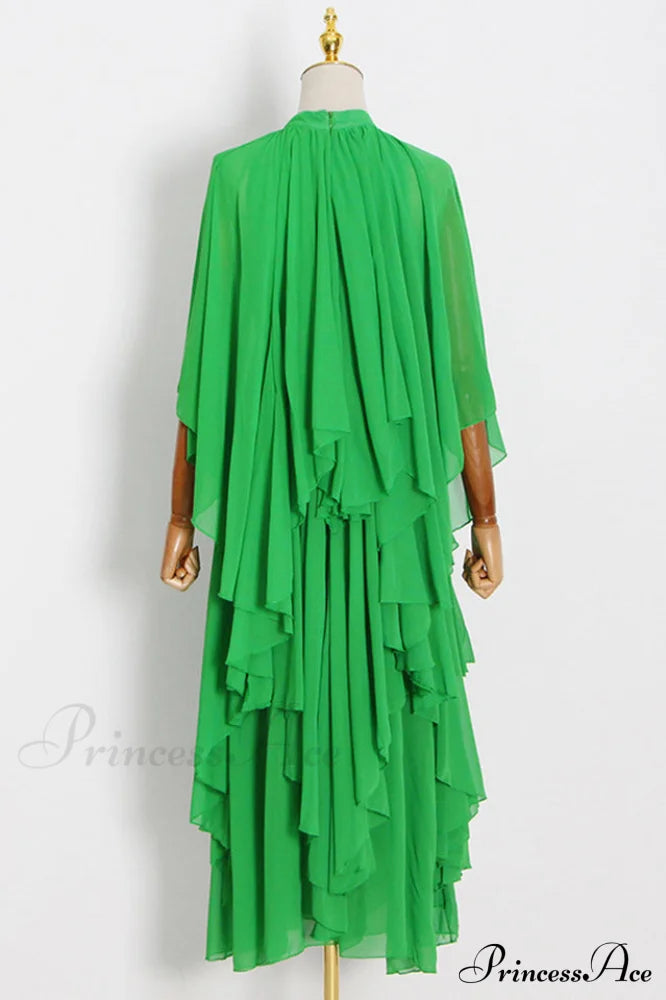 Layered Elegant Silk-Georgette Gown image 9