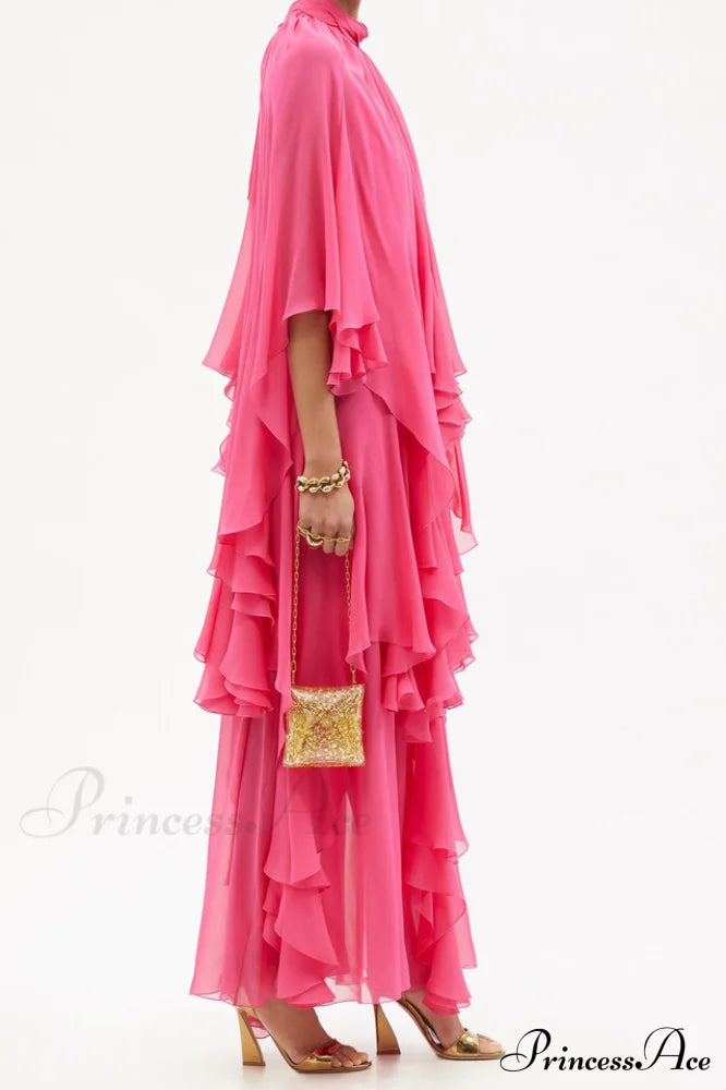 Layered Elegant Silk-Georgette Gown image 2