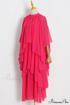 Layered Elegant Silk-Georgette Gown image 5