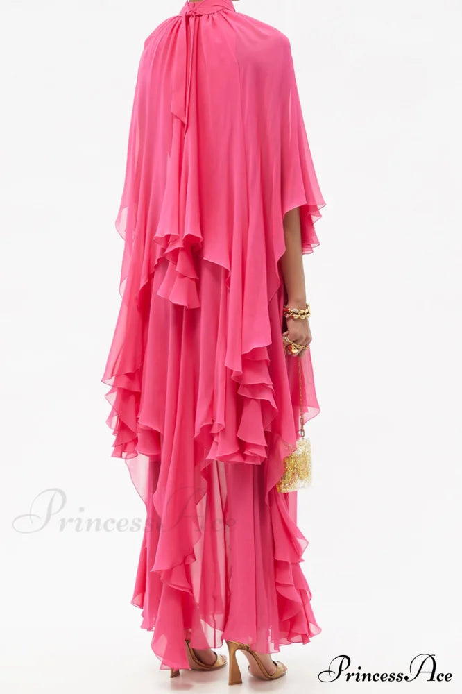 Layered Elegant Silk-Georgette Gown image 3