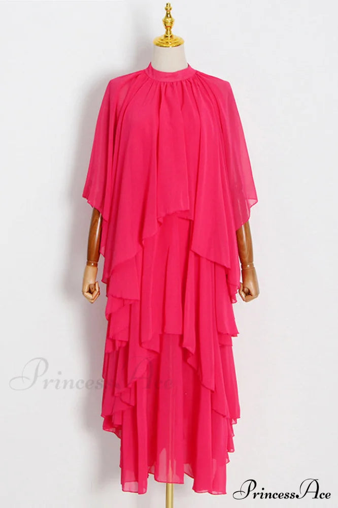 Layered Elegant Silk-Georgette Gown image 4