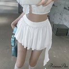 Layered Mesh Stylish Ruffle Mini Skirt image 2