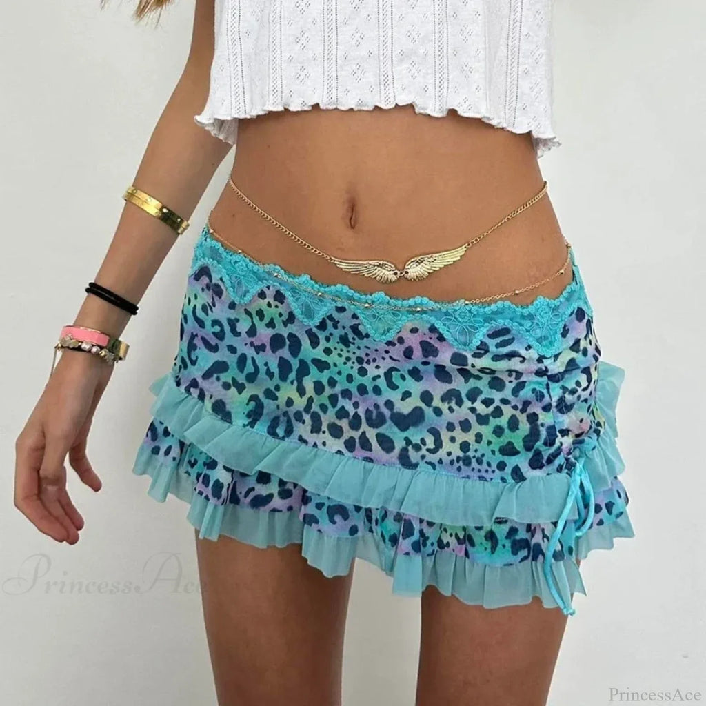 Layered Ruffles A-Line Skirt image 5