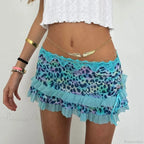 Layered Ruffles A-Line Skirt image 5