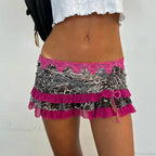 Layered Ruffles A-Line Skirt image 7