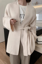 Lazy-Style Oversized Belted Knit Cardigan image 6