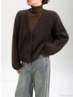 Lazy Thick Long Sleeve Feminine Cardigan image 2