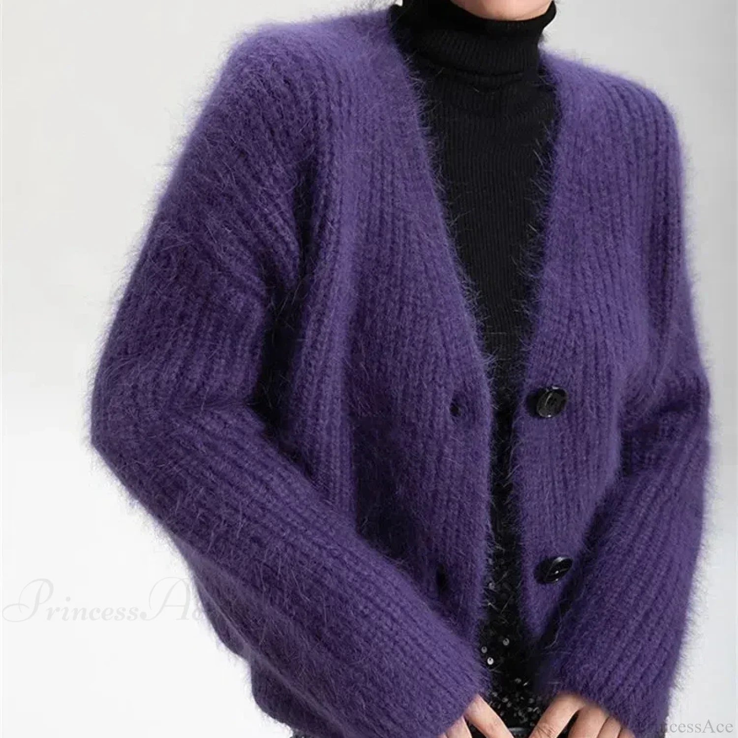 Lazy Thick Long Sleeve Feminine Cardigan image 1