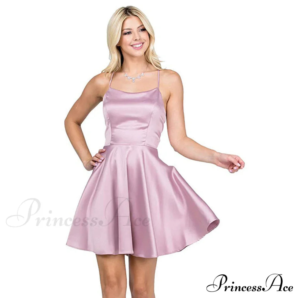 Leandra Satin Stylish Skater Dress image 4