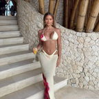 Leaves Print Tunic Three Piece Swimsuit image 11