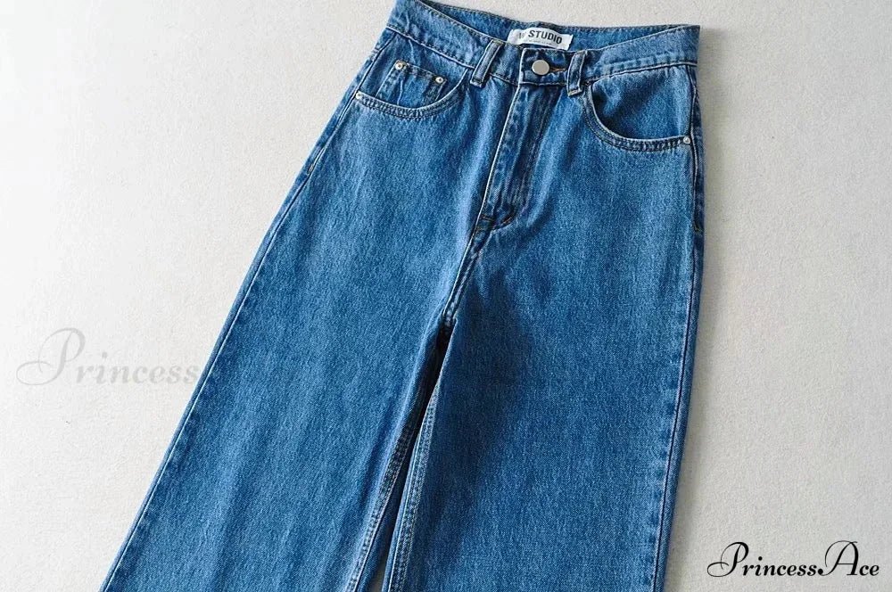 Leg Straight Denim Casual Fashion Women's - Baggy Jeans High Waist Fit image 11