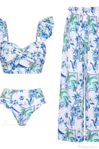 Lemon Floral Sling Sarong Two Piece Set image 4
