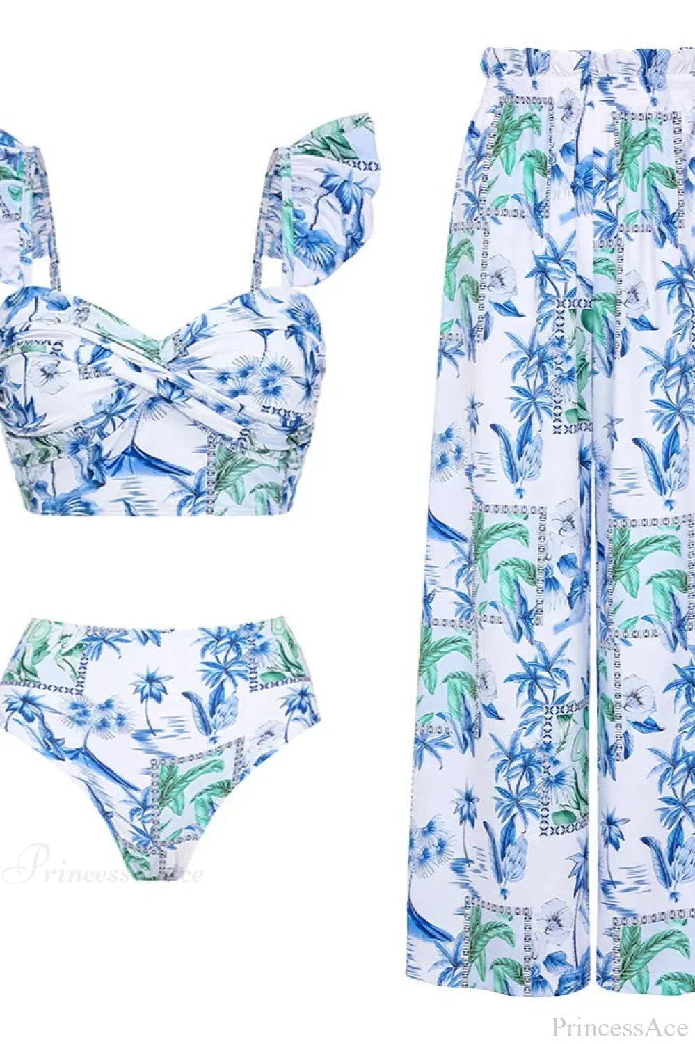 Lemon Floral Sling Sarong Two Piece Set image 4