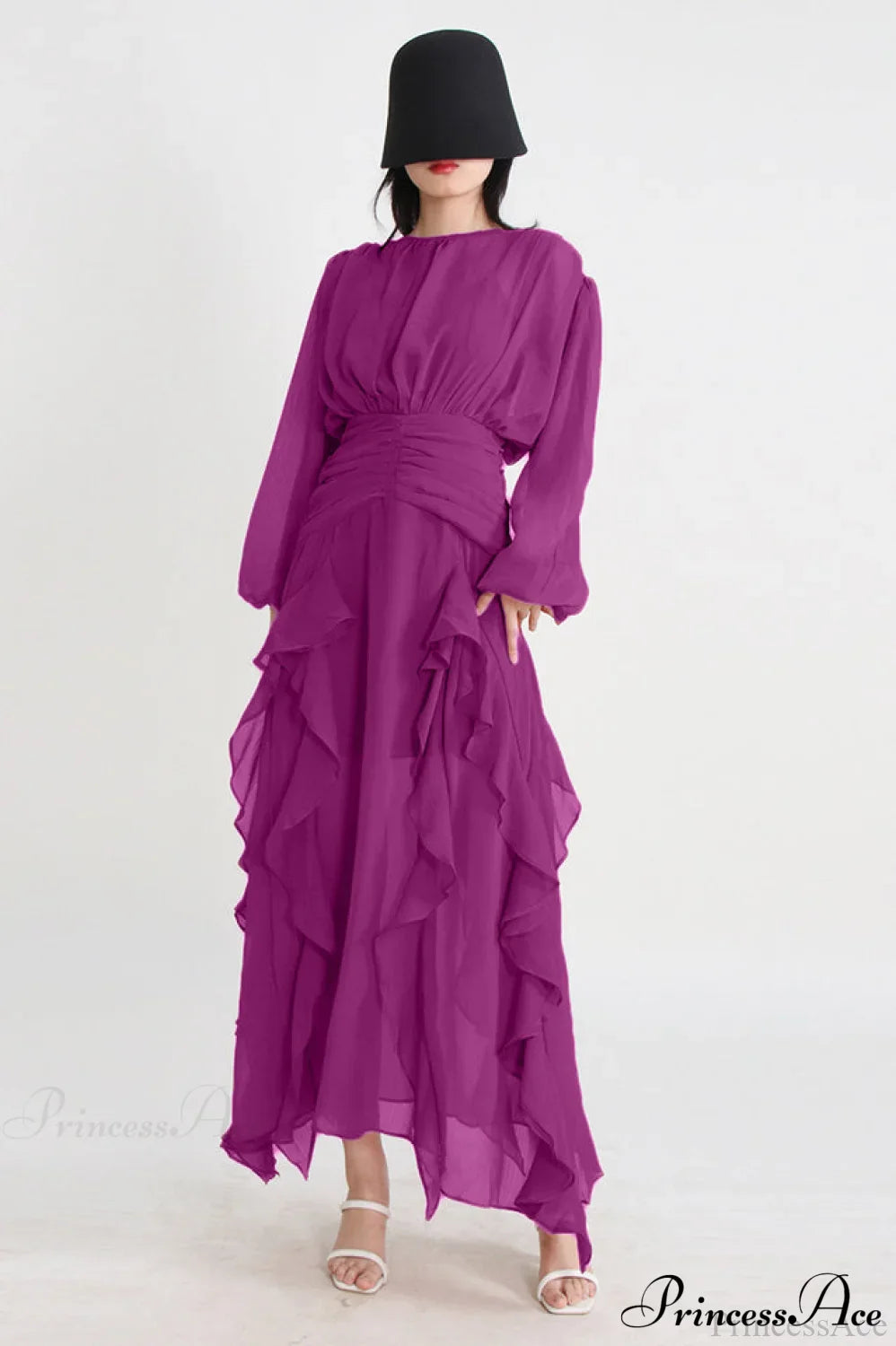 Leonie Ballon Stylish Sleeve Maxi Dress image 5