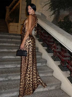 Leopard Backless Camisole Party Dress image 3