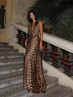 Leopard Backless Camisole Party Dress image 1