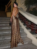 Leopard Backless Camisole Party Dress image 7