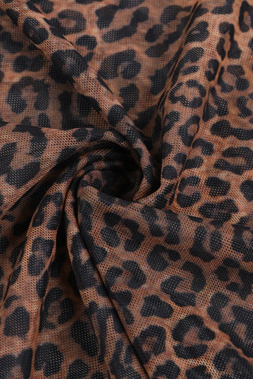 Leopard Cami Backless Fitted Maxi Dress image 4