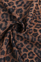 Leopard Cami Backless Fitted Maxi Dress image 4