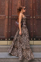 Leopard Cami Sexy Print Maxi Dress image 2