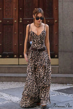 Leopard Cami Sexy Print Maxi Dress image 1