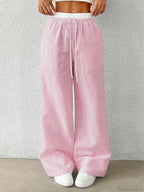 Leopard Drawstring Elastic Waist Loose Winter Pant image 6