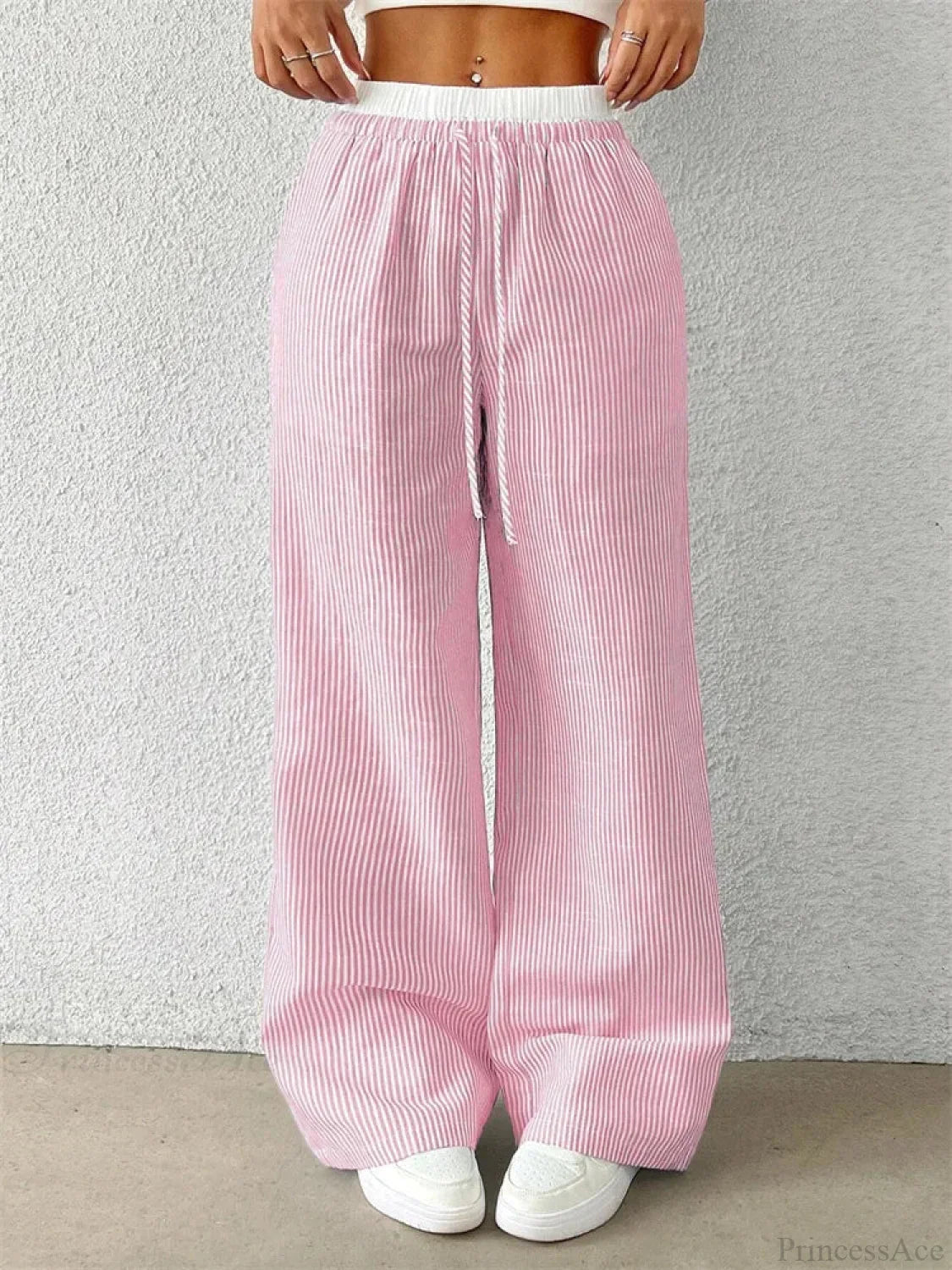 Leopard Drawstring Elastic Waist Loose Winter Pant image 6