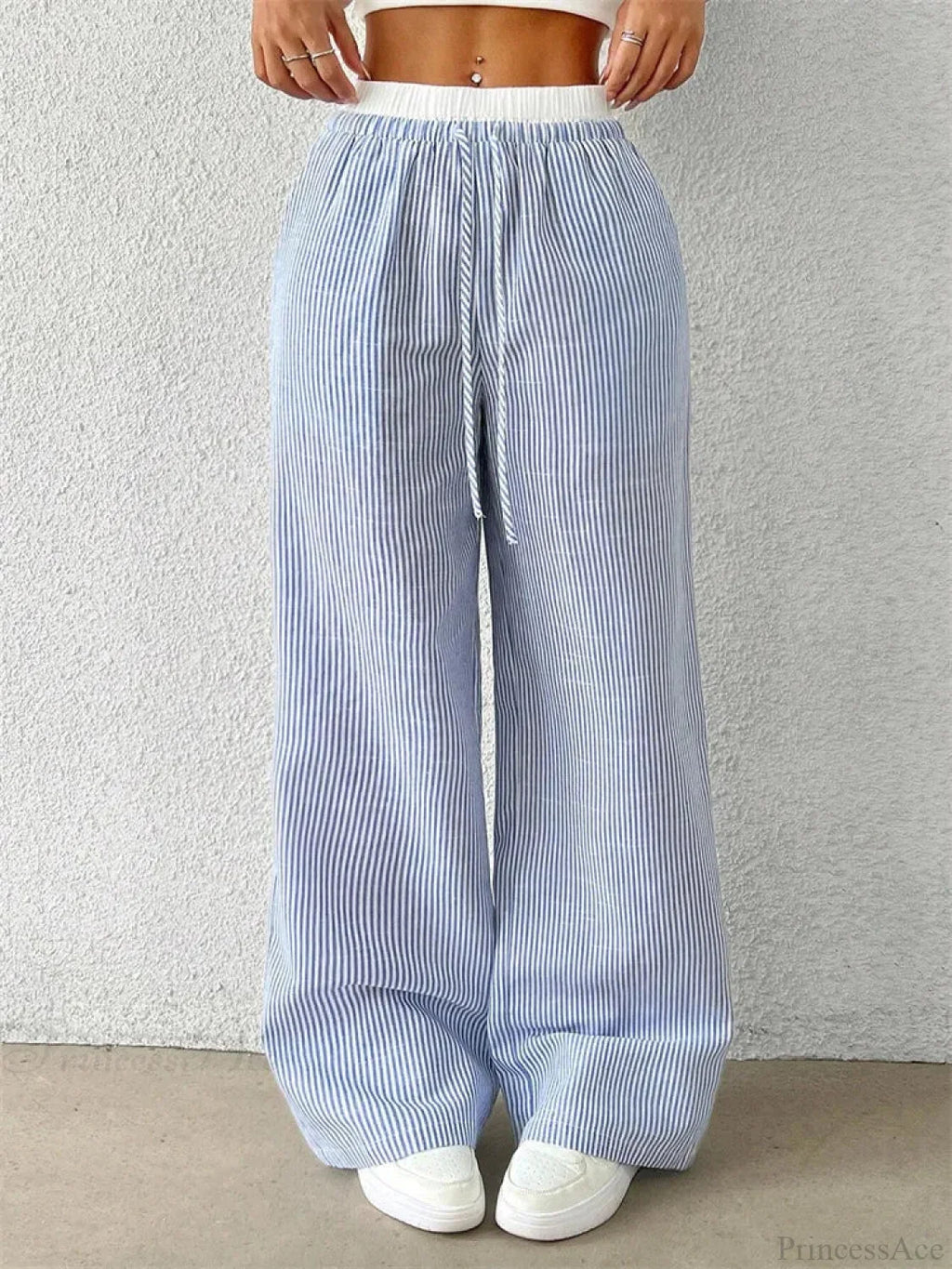 Leopard Drawstring Elastic Waist Loose Winter Pant image 3