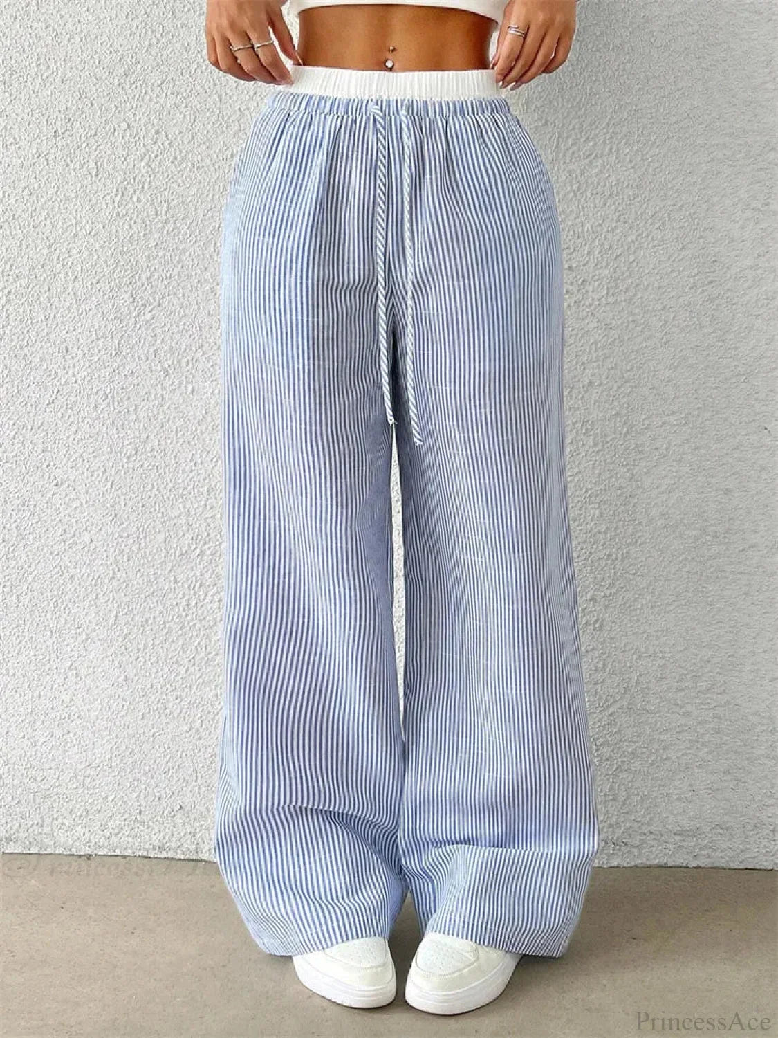 Leopard Drawstring Elastic Waist Loose Winter Pant image 3