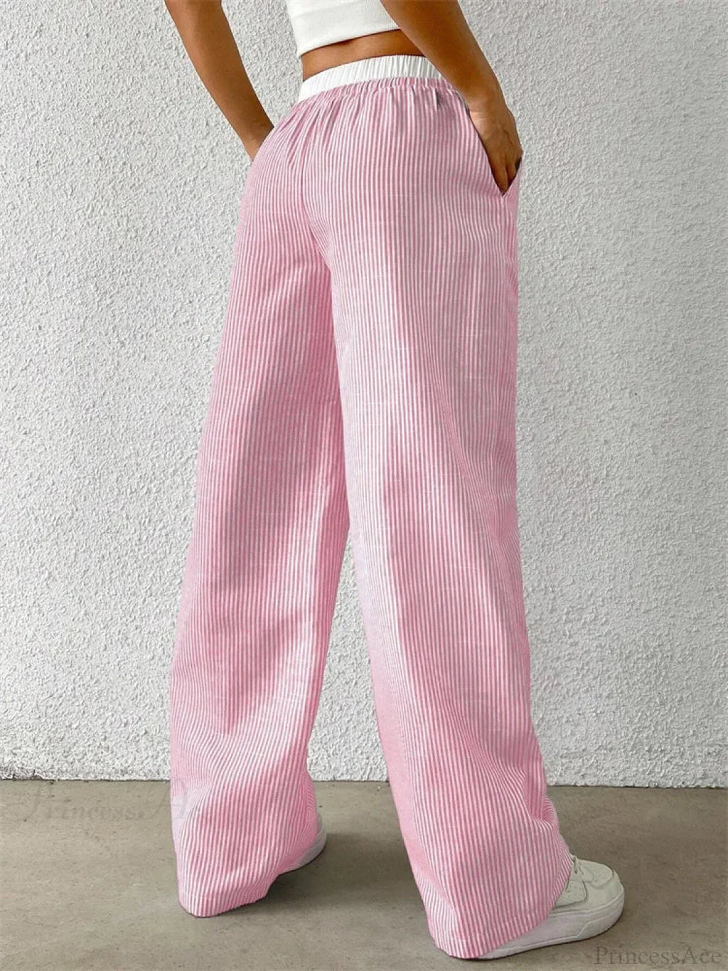 Leopard Drawstring Elastic Waist Loose Winter Pant image 5