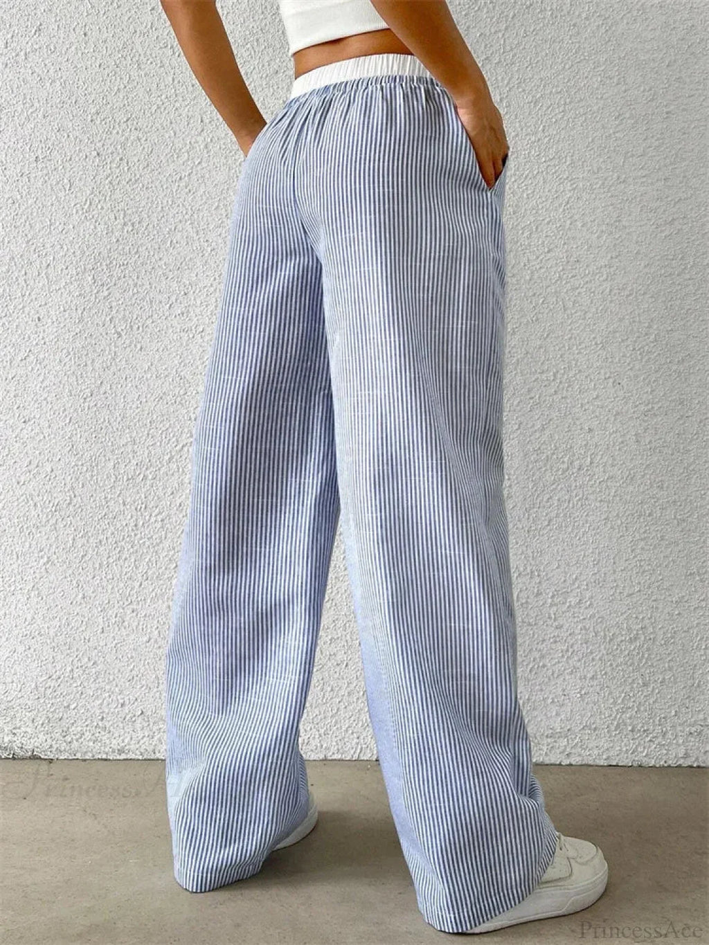 Leopard Drawstring Elastic Waist Loose Winter Pant image 2