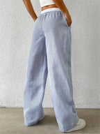 Leopard Drawstring Elastic Waist Loose Winter Pant image 2
