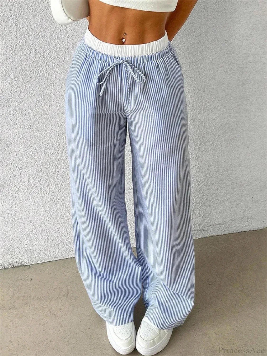 Leopard Drawstring Elastic Waist Loose Winter Pant image 1