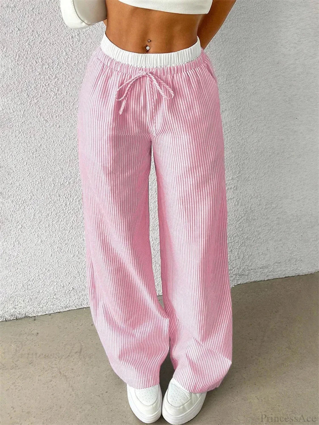 Leopard Drawstring Elastic Waist Loose Winter Pant image 4