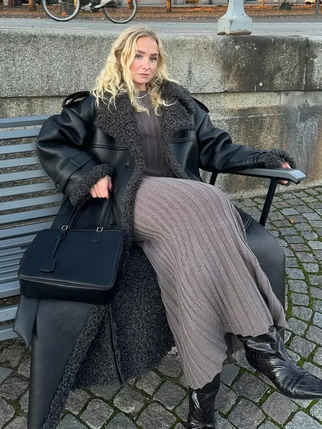 Leopard Faux Mink Fur Winter Overcoat image 4