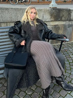 Leopard Faux Mink Fur Winter Overcoat image 5