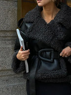 Leopard Faux Mink Fur Winter Overcoat image 8